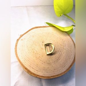 Letter “D” Money Gold Toned Brooch